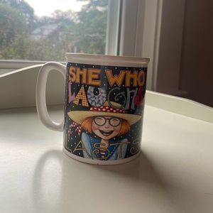 Mary Engelbreit “She Who Laughs Lasts” mug